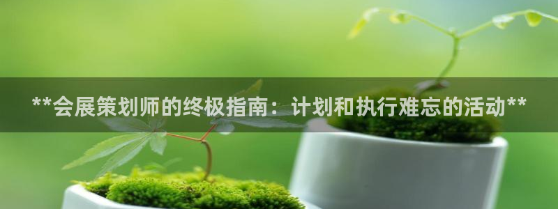 果博手机下载网址：**会展策划师的终极指南：计划和执行难忘的活动**