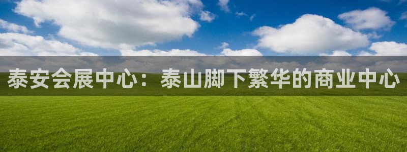 果博gbe168：泰安会展中心：泰山脚下繁华的商业中心
