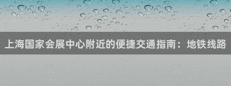 果博注册平台怎么注册：上海国家会展中心附近的便捷交通指南：地铁线路