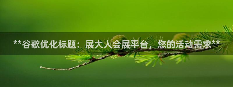 果博公司开户注册：**谷歌优化标题：展大人会展平台，您的活动需求**