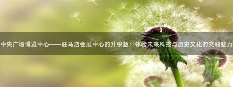 果博公司怎么注册会员：中央广场博览中心——驻马店会展中心的升级版：体验未来科技与历史文化的交融魅力