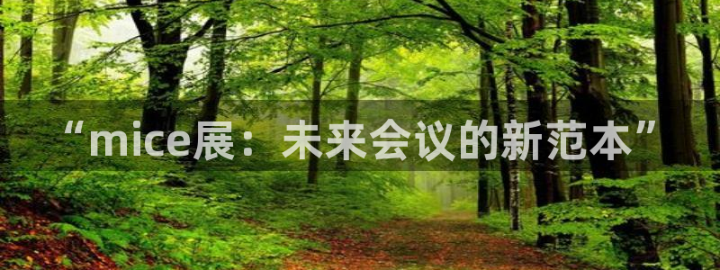 果搏代理：“mice展：未来会议的新范本”